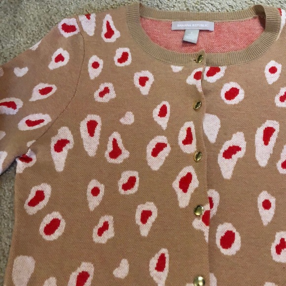Banana Republic leopard cardigan size S - Picture 4 of 9